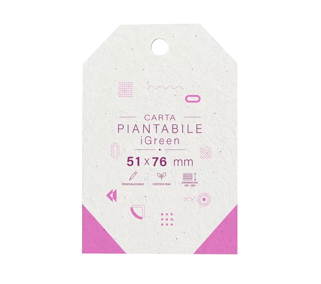 Etichette Piantabili, Etichette in Carta Piantabile, Etichette Carta con Semi