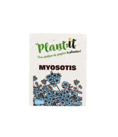 Buste in semi in fibra di pomodoro nel formato piccolo per Myosotis con vista Frontale