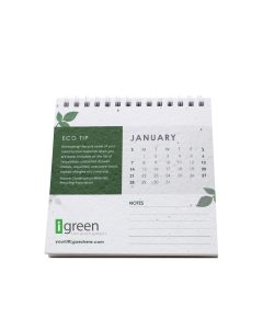 Calendario con fogli iGreen gennaio