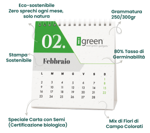 Calendario piantabile evidenza