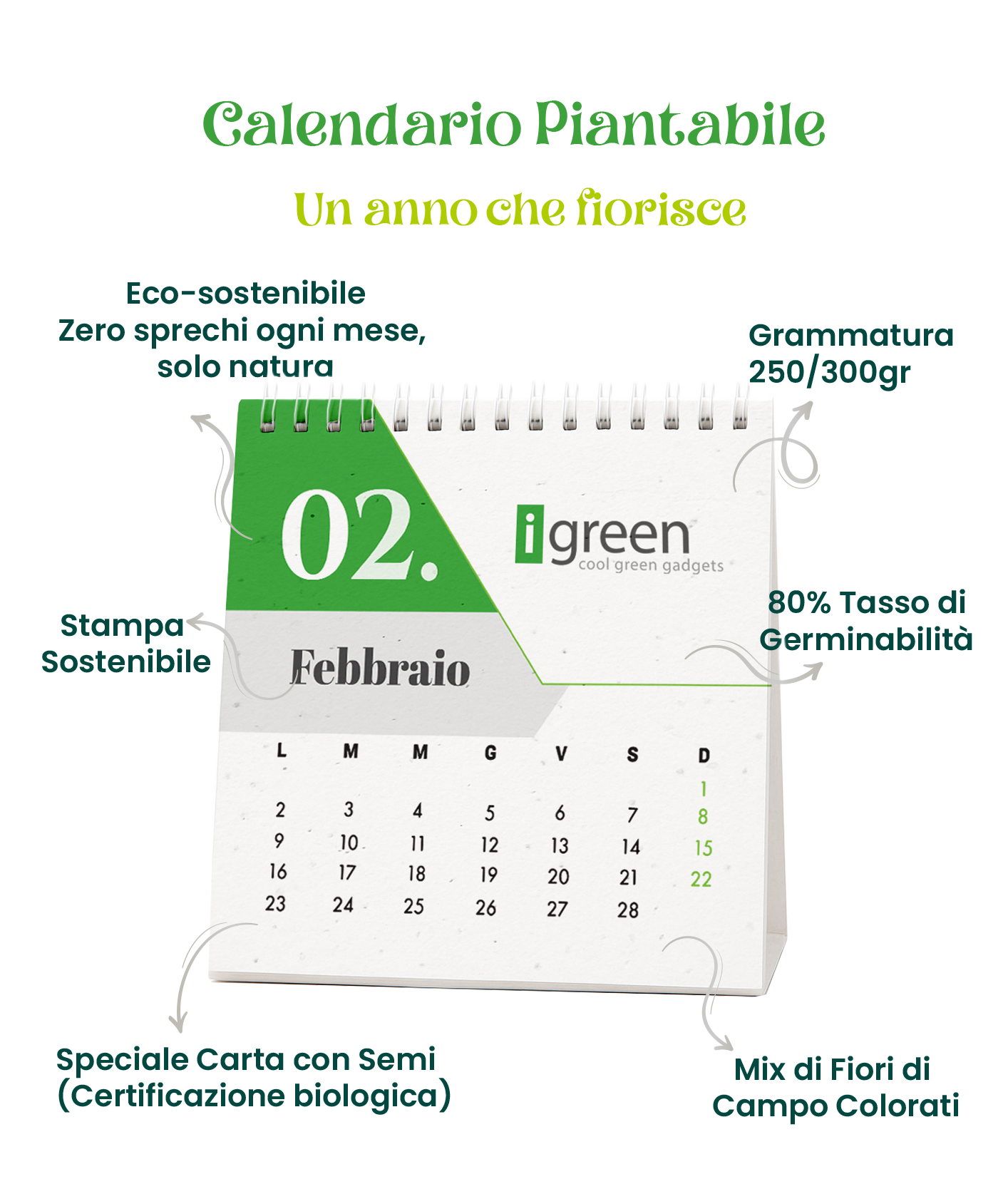 Calendario piantabile evidenza