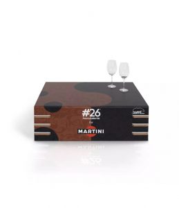 Tavolino da Caffè Golliaz in Cartone Riciclato con Personalizzazione Martini immagine 1