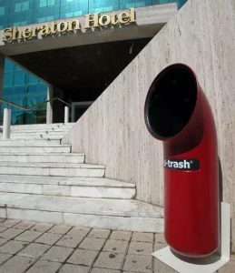 Contenitore U-Trash Rosso per Raccolta Differenziata