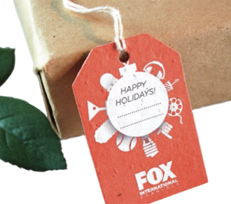 Etichette in Carta Piantabile Holidays per Progetto Fox