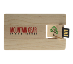 USB Card in Legno e Bamboo
