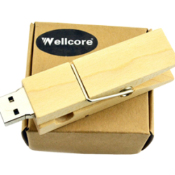 USB Clip in Legno Naturale