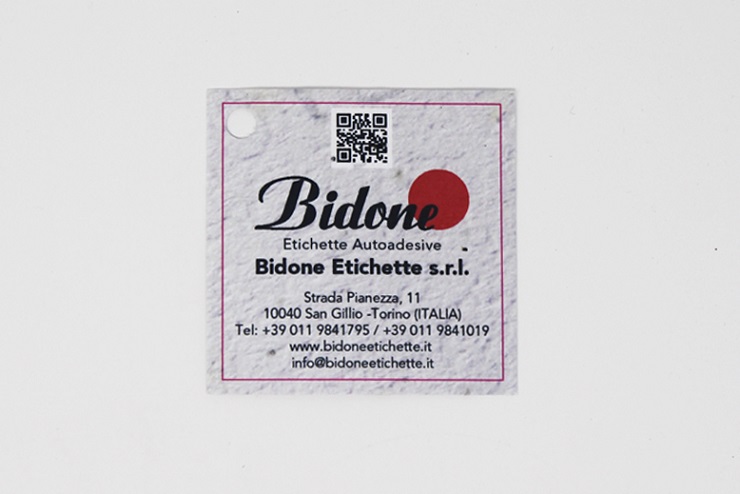 Etichette Piantabili | Progetto Bidone
