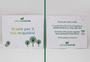 Inviti Volantini Piantabili | Progetto Penso in Verde