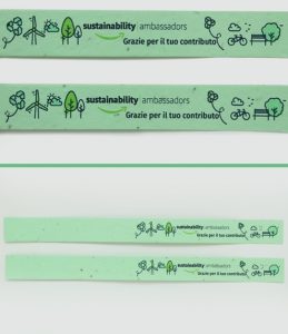 Braccialetti in Carta Piantabile per Amazon con Colore Carta Verde