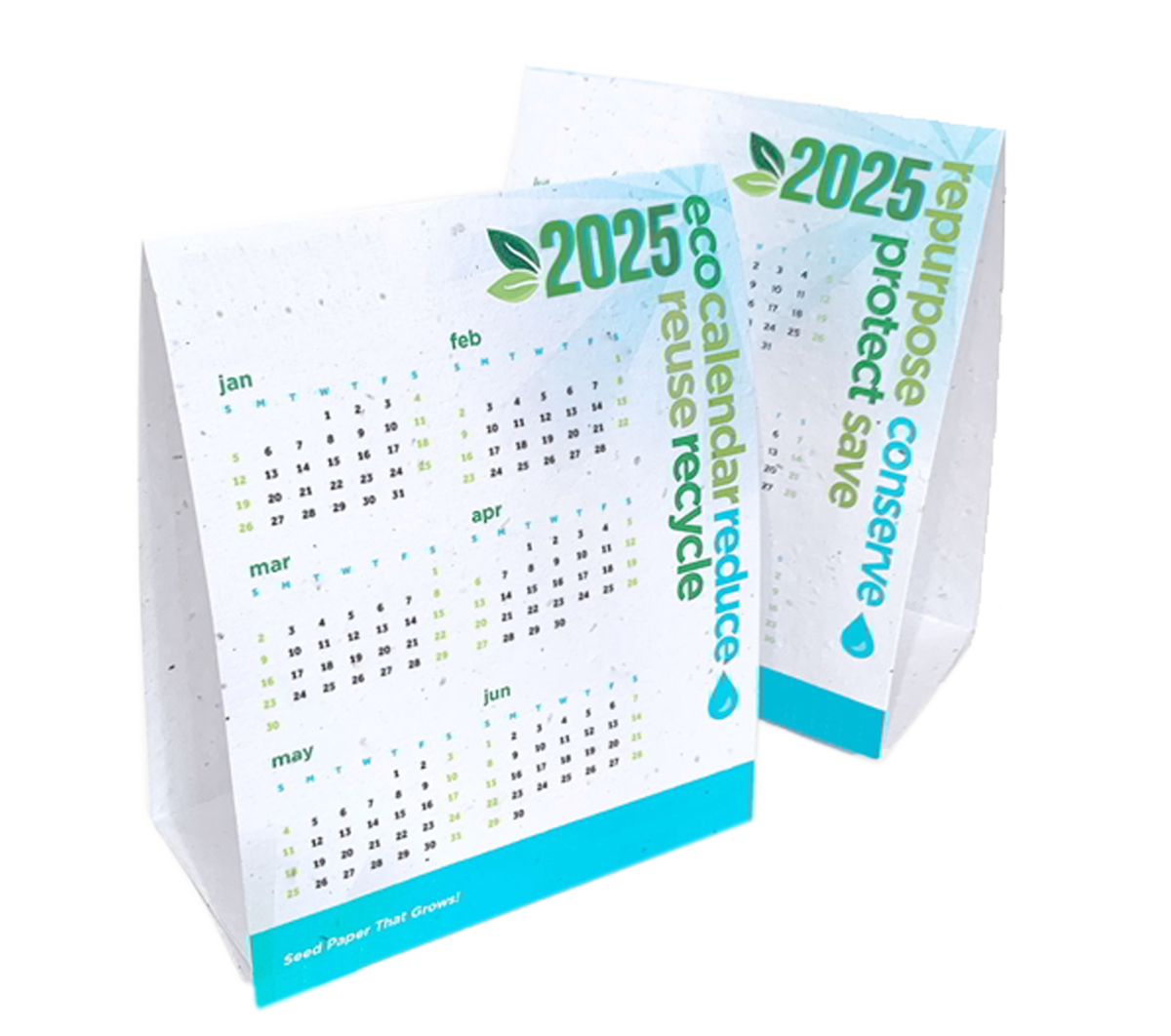 Calendario Da Tavolo Piantabile, Calendario da Scrivania con Semi, Personalizzabile