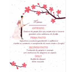 Menu Matrimonio in Carta Piantabile