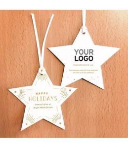 Stella di Natale in Carta Piantabile con personalizzazione Happy Holidays