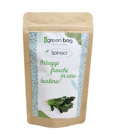 iGreen Bag La Busta biodegradabile con Semi di Spinaci