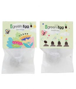 Seedegg Bombe di Semi con Packaging Singolo Fronte e Retro e Personalizzazione con logo iGreen