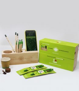 Eco Organizer Porta Penne/Matite & Appoggia Telefono e Personalizzazione Penne e Pack per Etruria