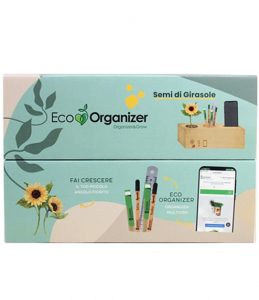 Eco Organizer Porta Penne/Matite & Appoggia Telefono con Girasole