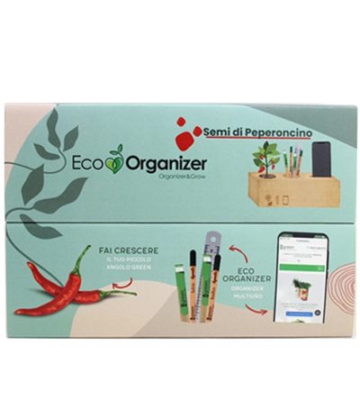 Eco Organizer Porta Penne/Matite & Appoggia Telefono con Peperoncino