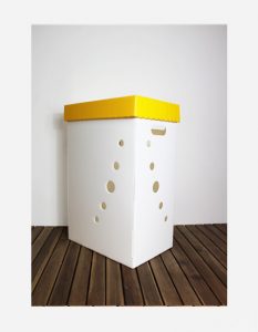 Eco Light Contenitori Raccolta Differenziata per Uffici & Scuole giallo da 60 Lt