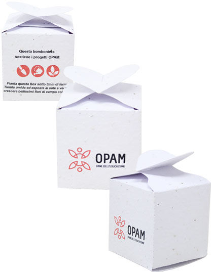 Box in Carta Piantabile personalizzate OPAM