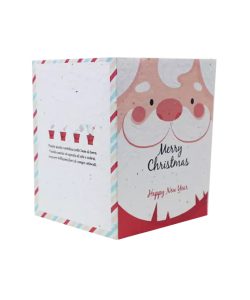 Cartoline Natalizie Piantabili - Babbo Natale Aperto