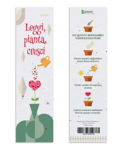 Segnalibro Piantabile Leggi Pianta Cresci Rendering