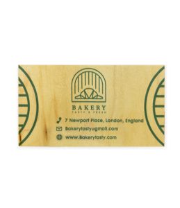 Business Card legno rettangolare