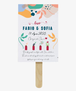 Ventaglio Matrimonio Love Fronte