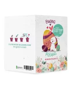 cartolina di pasqua coniglietto