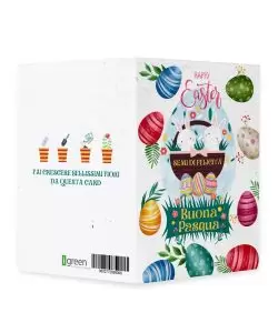 cartolina di pasqua uova colorate