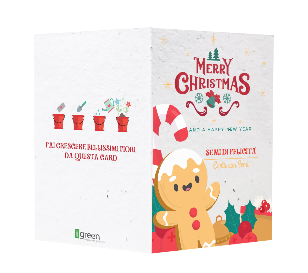 Biglietti di Auguri Magici in Carta con Semi, Card Auguri Piantabili formato A5