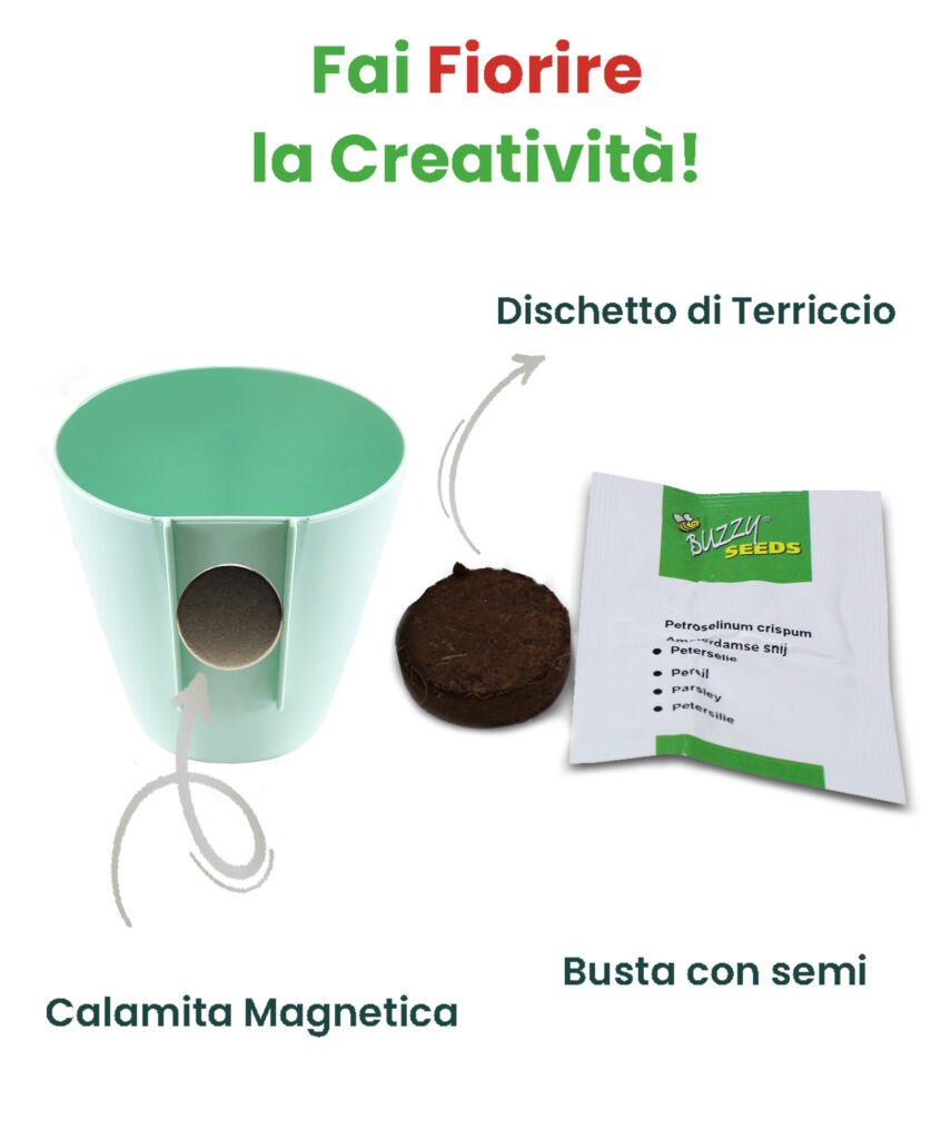 magnetic pot verde acqua infografica