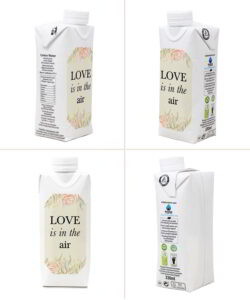 Acqua in Brick Bomboniera Love Is in the Air 4x
