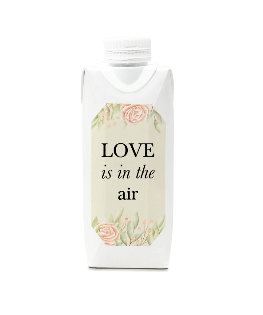 Acqua in Brick Bomboniera Love is in the Air
