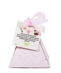 Box Porta confetti in Carta Piantabile rosa
