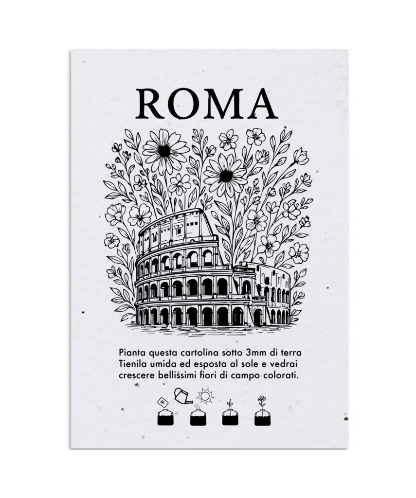 Cartoline Piantabili Città Roma