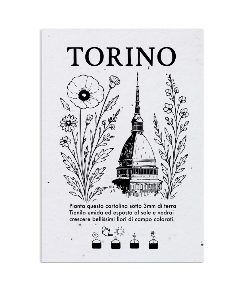 Cartoline Piantabili Città Torino