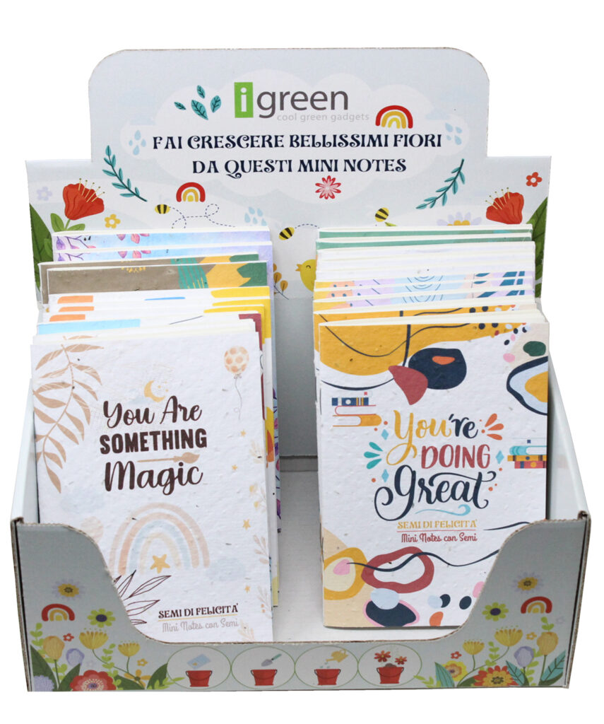 Display Mini Notes Piantabili Fronte