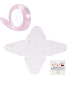 Kit Porta Confetti in Carta Piantabile Rosa