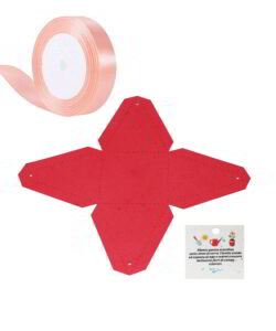 Kit Porta Confetti in Carta Piantabile Rosso
