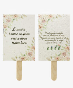 Ventaglio Amore Fiore Fronte Retro