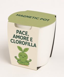 pace amore e clorofilla magnetic pot bianco - Calamite frigo ecosostenibili