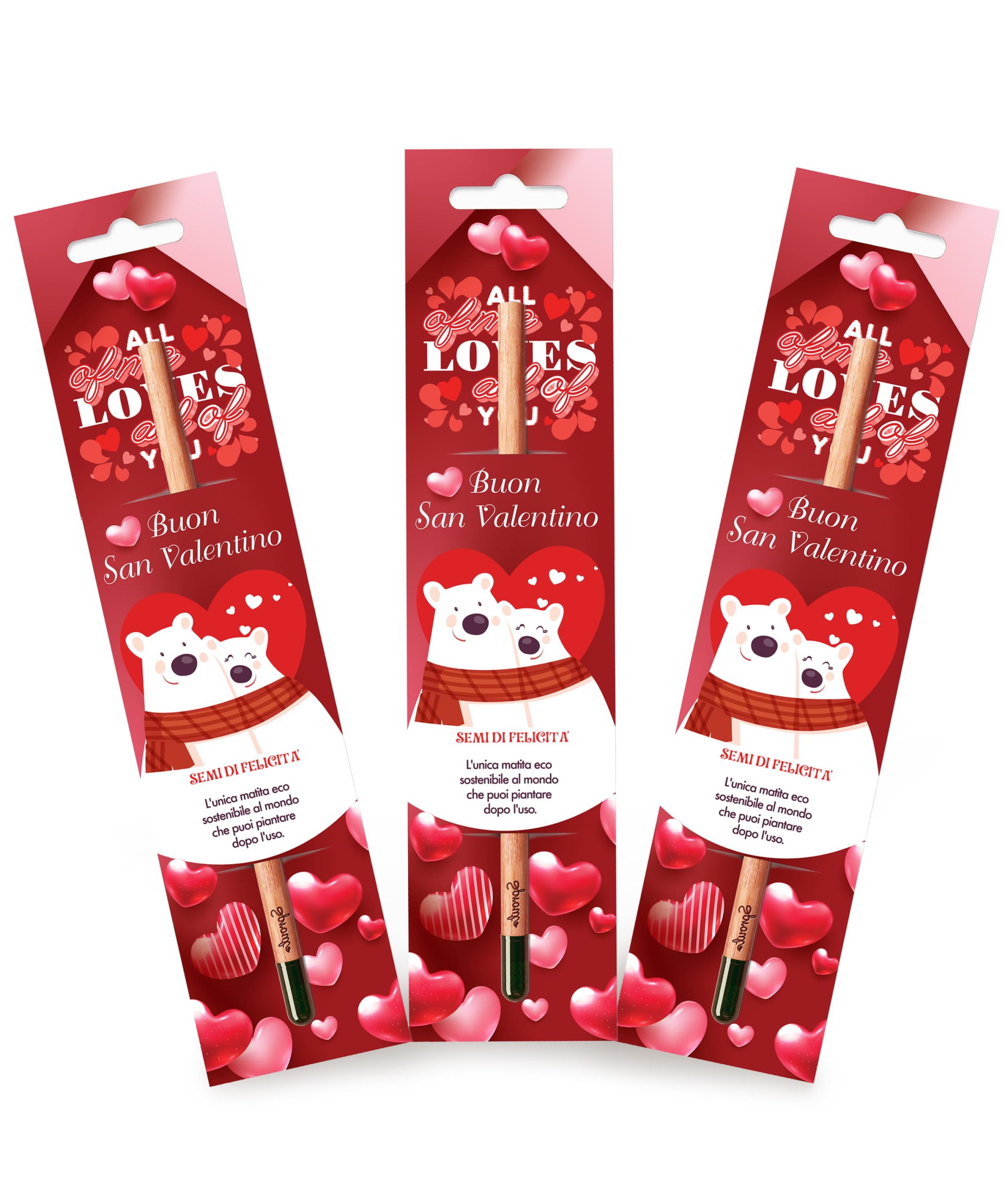 Kit-Regalo-San-Valentino - set 3 matite