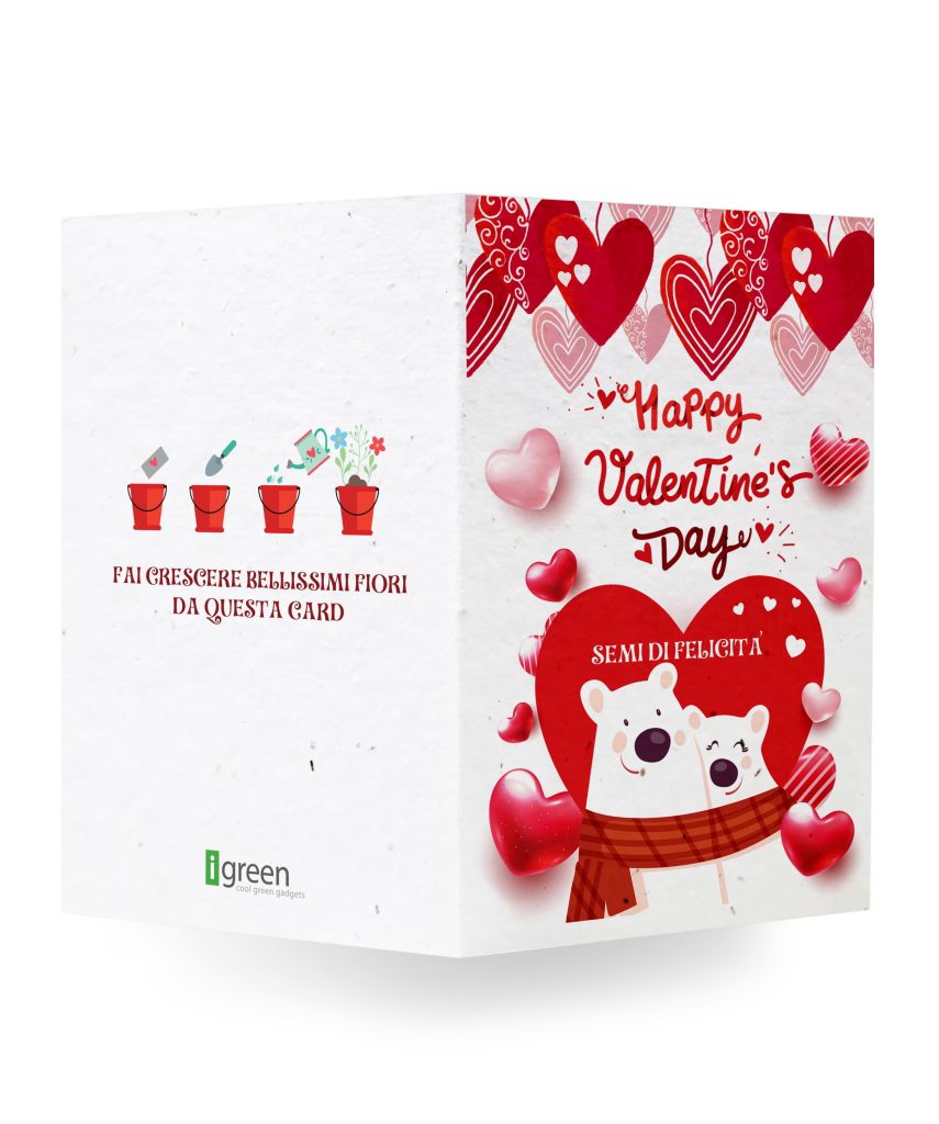 Biglietto san valentino orsi