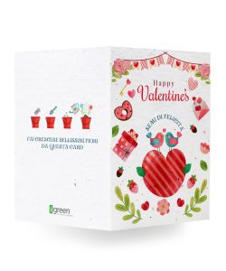 Biglietto san valentino uccellini